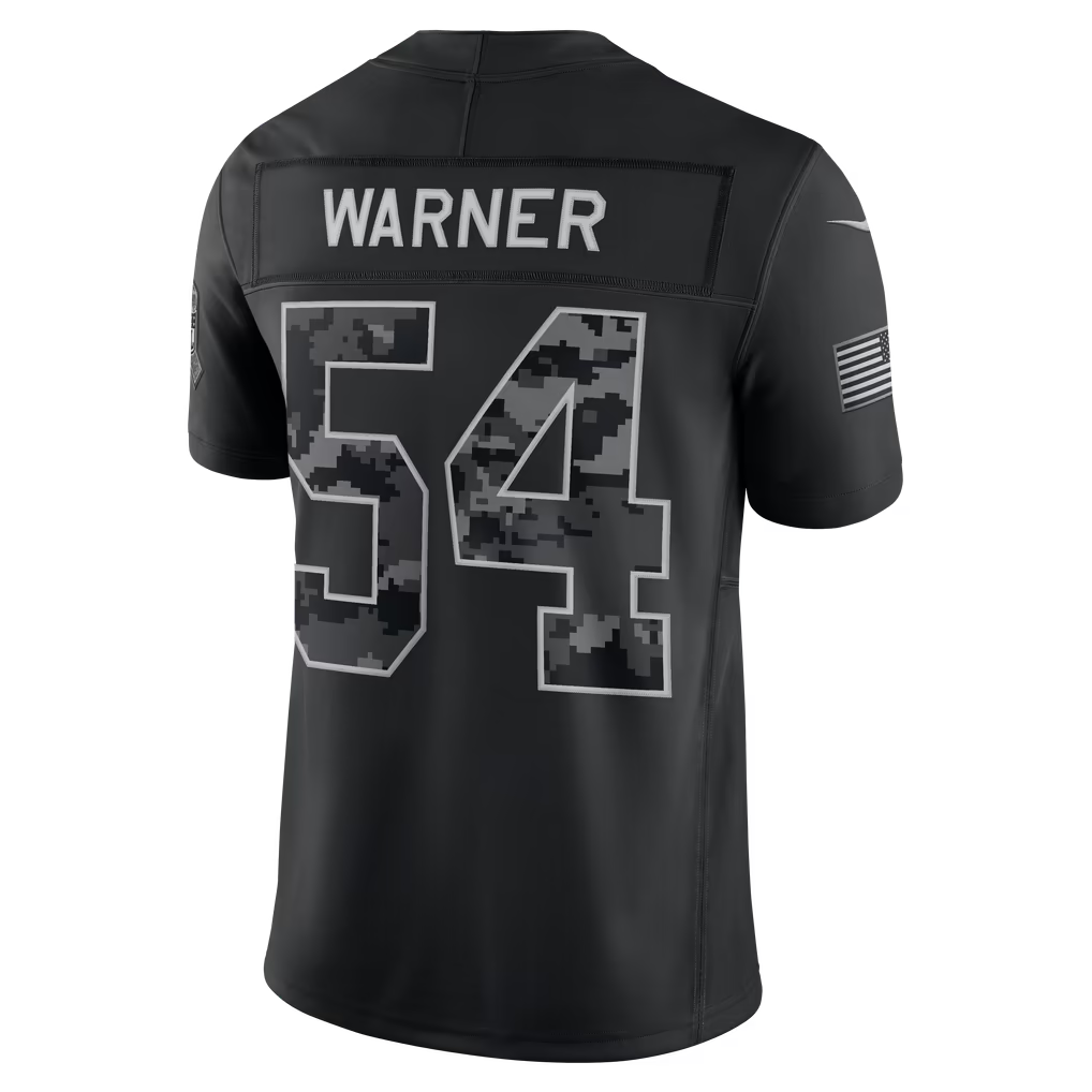 vanessashop  SF. 49ers #54 Fred Warner Black 2026 Salute to Service Stitched Limited Jersey