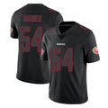 Vanessashop SF.49ers #54 Fred Warner Player Black Impact Limited Home Game Stitched Jerseys