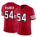 Vanessashop SF.49ers #54 Fred Warner Player Red Limited Alternate Vapor F.U.S.E. Home Game Stitched Jerseys
