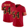 Vanessashop SF.49ers #54 Fred Warner Player Red Rivalries Vapor Limited Home Game Stitched Jerseys