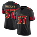 Vanessashop SF.49ers #57 Dre Greenlaw Player Black Limited Rivalries Collection Home Game Stitched Jerseys