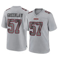 Vanessashop SF.49ers #57 Dre Greenlaw Player Gray Atmosphere Fashion Home Game Stitched Jerseys