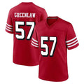 Vanessashop SF.49ers #57 Dre Greenlaw Player Red Limited Alternate Home Game Stitched Jerseys