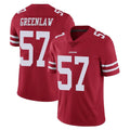 Vanessashop SF.49ers #57 Dre Greenlaw Player Red Limited Vapor Untouchable Home Game Stitched Jerseys
