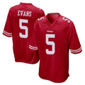 Vanessashop SF.49ers #5 Mike Evans Player Red Home Game Stitched Jerseys