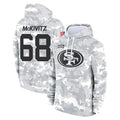 Vanessashop SF.49ers #68 Colton McKivitz Player Arctic Camo Limited Salute to Service Pullover Hoodies Game Stitched Jerseys