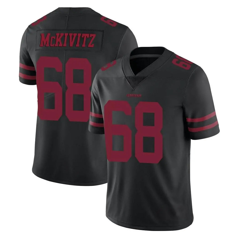 Vanessashop SF.49ers #68 Colton McKivitz Player Black Alternate Limited Vapor Untouchable Home Game Stitched Jerseys