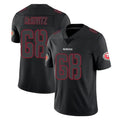 Vanessashop SF.49ers #68 Colton McKivitz Player Black Impact Limited Home Game Stitched Jerseys
