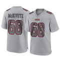 Vanessashop SF.49ers #68 Colton McKivitz Player Gray Atmosphere Fashion Home Game Stitched Jerseys
