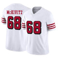Vanessashop SF.49ers #68 Colton McKivitz Player White Limited Alternate Vapor F.U.S.E. Home Game Stitched Jerseys