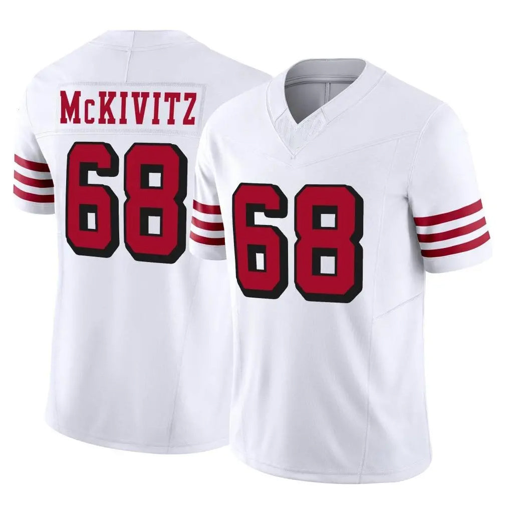 Vanessashop SF.49ers #68 Colton McKivitz Player White Limited Alternate Vapor F.U.S.E. Home Game Stitched Jerseys