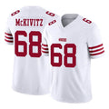 Vanessashop SF.49ers #68 Colton McKivitz Player White Limited Vapor F.U.S.E. Home Game Stitched Jerseys