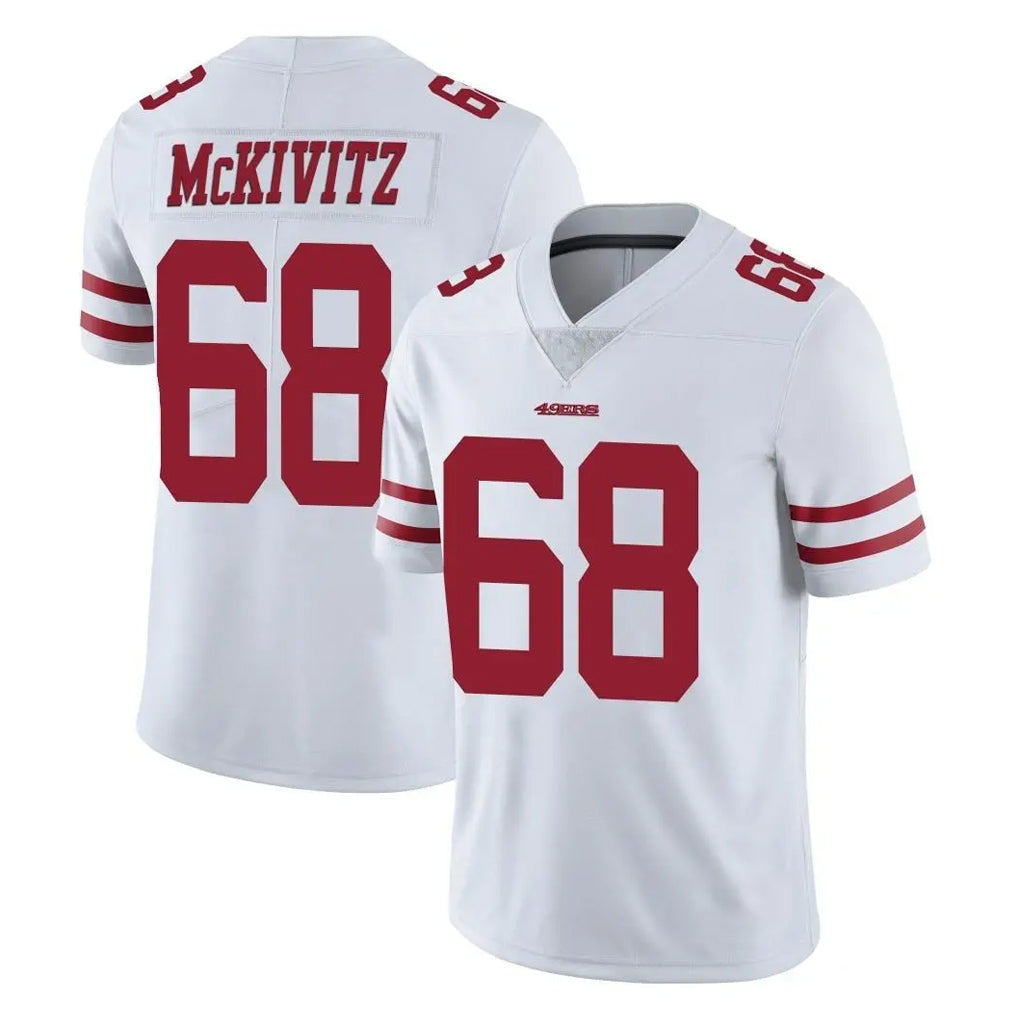 Vanessashop SF.49ers #68 Colton McKivitz Player White Limited Vapor Untouchable Home Game Stitched Jerseys
