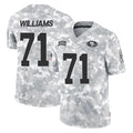 Vanessashop SF.49ers #71 Trent Williams Player Arctic Camo Limited Salute To Service Home Game Stitched Jerseys