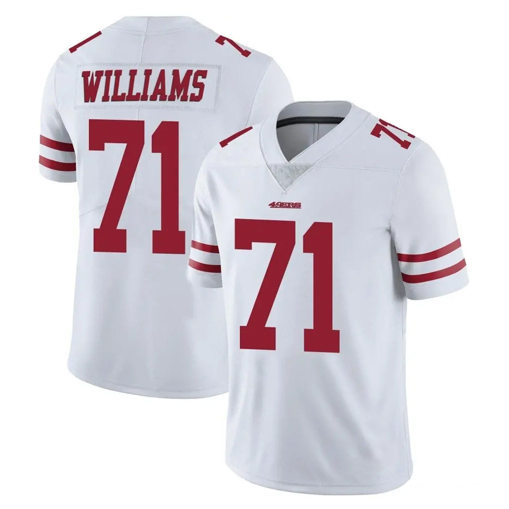 Vanessashop SF.49ers #71 Trent Williams Player White Limited Vapor Untouchable Home Game Stitched Jerseys