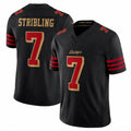 Vanessashop SF.49ers #7 De'Zhaun Stribling Player Black Limited Rivalries Collection Home Game Stitched Jerseys