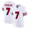 Vanessashop SF.49ers #7 De'Zhaun Stribling Player White Limited Alternate Vapor F.U.S.E. Home Game Stitched Jerseys