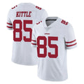Vanessashop SF.49ers #85 George Kittle Player White Limited Vapor Untouchable Home Game Stitched Jerseys