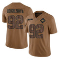 Vanessashop SF.49ers #92 Osa Odighizuwa Player Brown Limited Salute To Service Home Game Stitched Jerseys