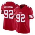 Vanessashop SF.49ers #92 Osa Odighizuwa Player Red Limited Vapor F.U.S.E. Home Game Stitched Jerseys