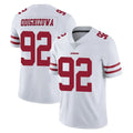 Vanessashop SF.49ers #92 Osa Odighizuwa Player White Limited Vapor Untouchable Home Game Stitched Jerseys