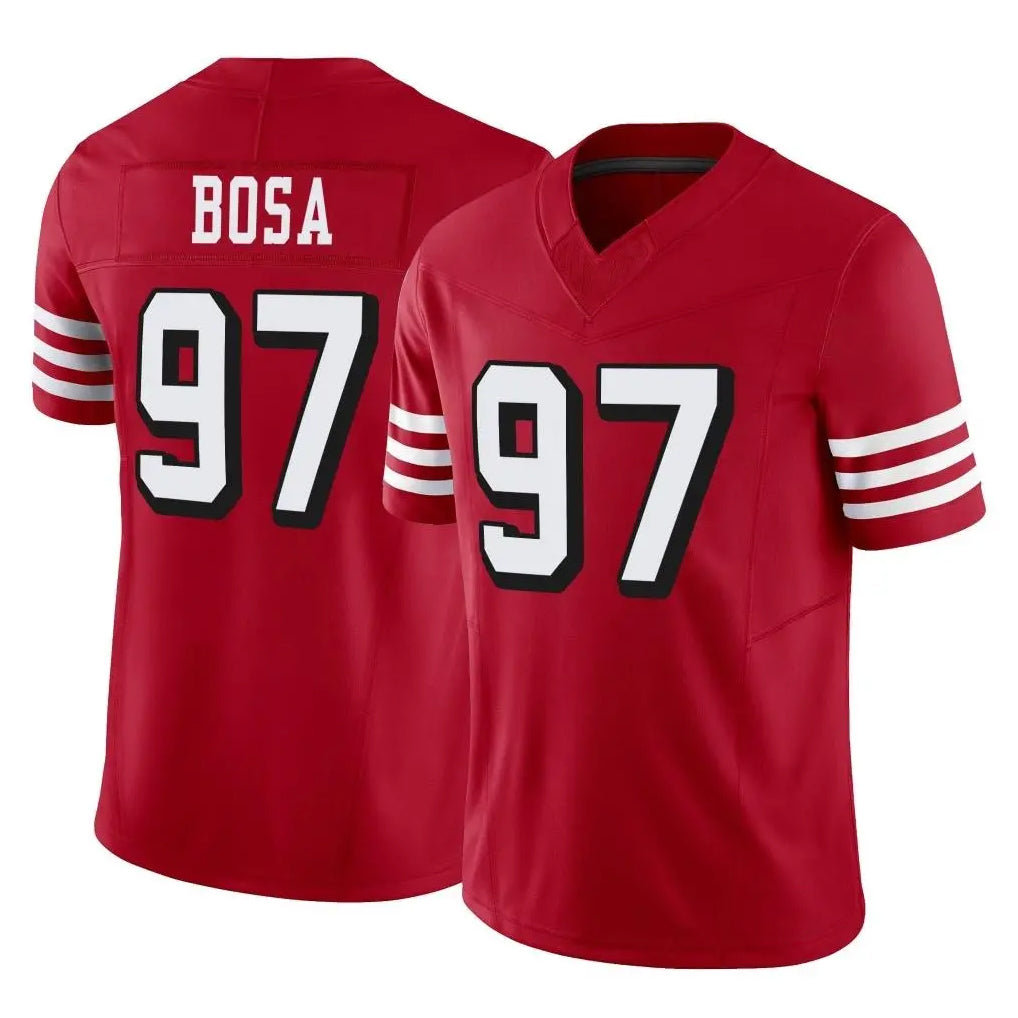 Vanessashop SF.49ers #97 Nick Bosa Player Red Limited Alternate Vapor F.U.S.E. Home Game Stitched Jerseys