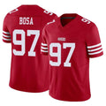 Vanessashop SF.49ers #97 Nick Bosa Player Red Limited Vapor F.U.S.E. Home Game Stitched Jerseys