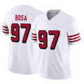 Vanessashop SF.49ers #97 Nick Bosa Player White Limited Alternate Vapor F.U.S.E. Home Game Stitched Jerseys