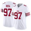 Vanessashop SF.49ers #97 Nick Bosa Player White Limited Vapor F.U.S.E. Home Game Stitched Jerseys