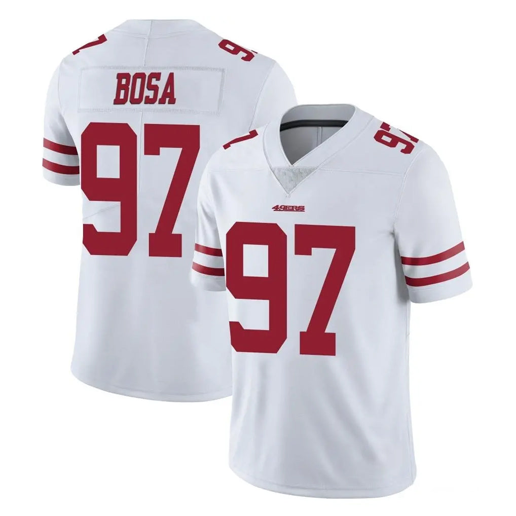 Vanessashop SF.49ers #97 Nick Bosa Player White Limited Vapor Untouchable Home Game Stitched Jerseys