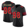 Vanessashop SF.49ers #98 Mykel Williams Player Black Limited Rivalries Collection Home Game Stitched Jerseys