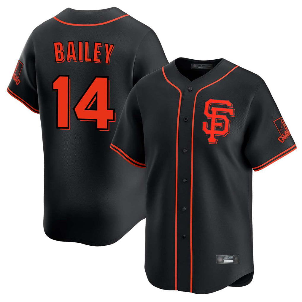 Vanessashop SF.Giants #14 Patrick Bailey Player Black 2026 Home Limited Stitched Jerseys