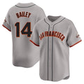 Vanessashop SF.Giants #14 Patrick Bailey Player Gray Home Limited Stitched Jerseys
