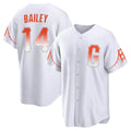 Vanessashop SF.Giants #14 Patrick Bailey Player White City Connect Home Game Stitched Jerseys