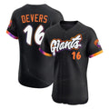Vanessashop SF.Giants #16 Rafael Devers Player Black 2025 City Connect Home Limited Elite Stitched Jerseys