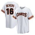 Vanessashop SF.Giants #16 Rafael Devers Player White Home Game Stitched Jerseys