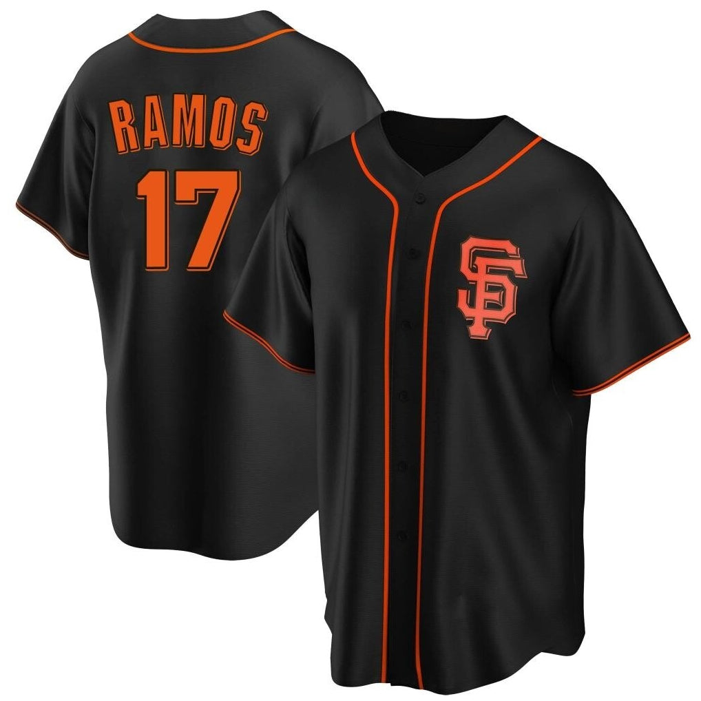 Vanessashop SF.Giants #17 Heliot Ramos Player Black 2026 Home Game Stitched Jerseys