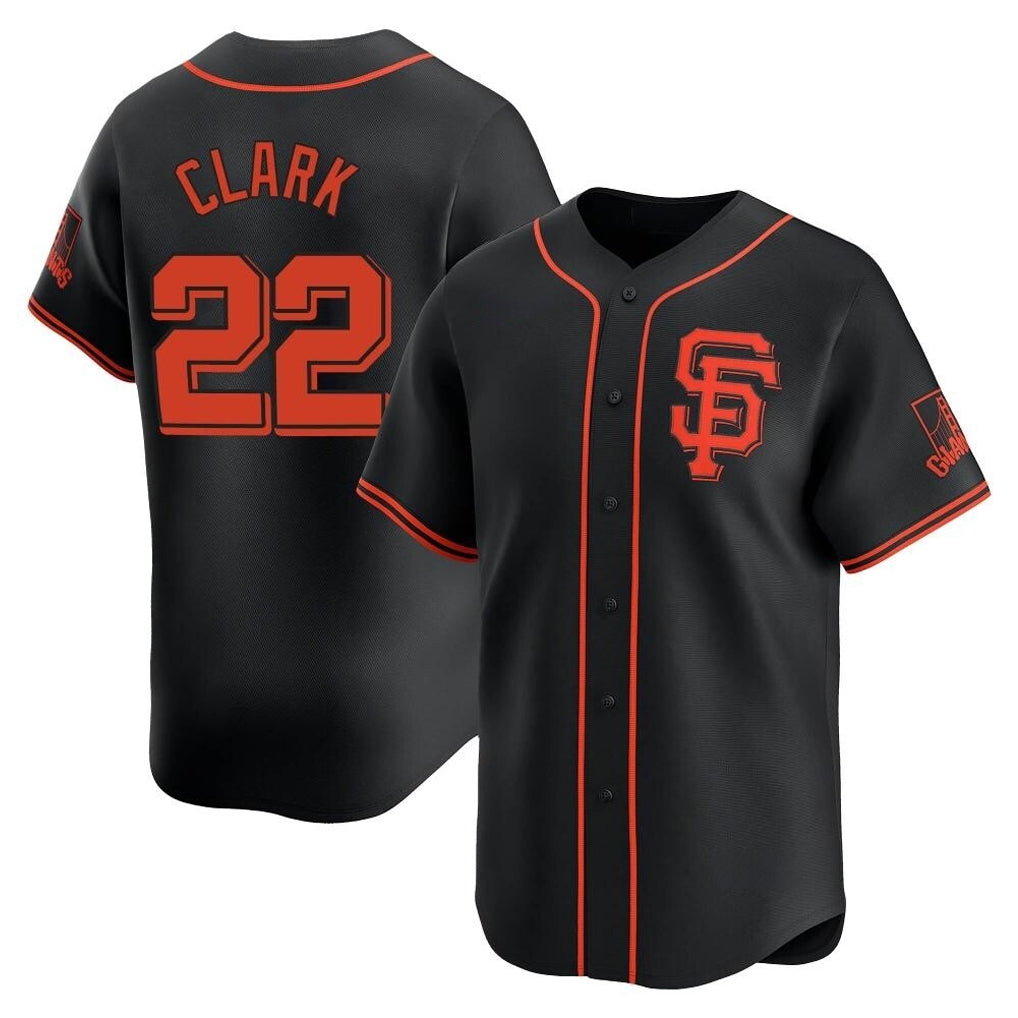 Vanessashop SF.Giants #22 Will Clark Player Black 2026 Home Limited Stitched Jerseys