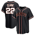 Vanessashop SF.Giants #22 Will Clark Player Black Fashion Out Home Limited Stitched Jerseys