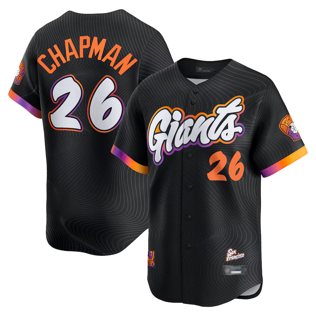 Vanessashop SF.Giants #26 Matt Chapman Player Black 2025 City Connect Home Limited Stitched Jerseys