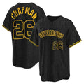 Vanessashop SF.Giants #26 Matt Chapman Player Black Snake Skin City Limited Stitched Jerseys