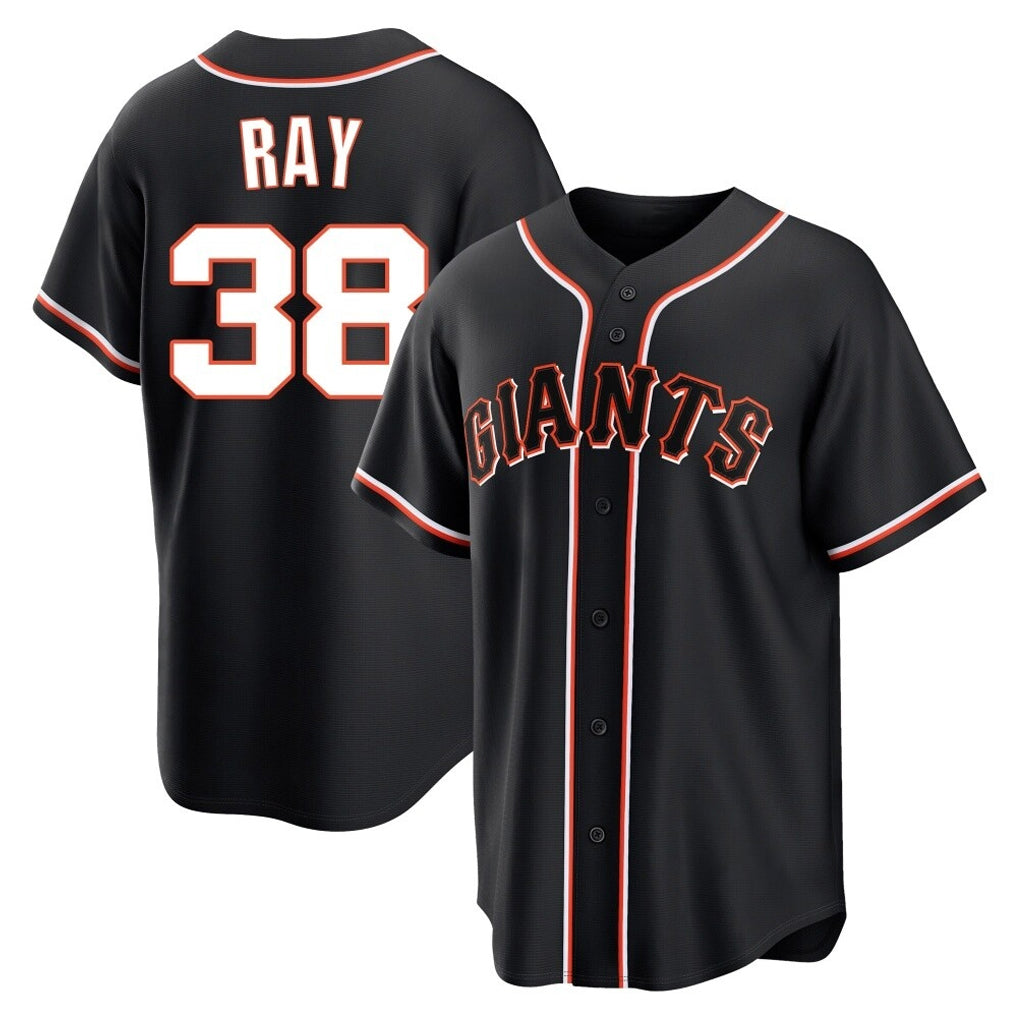 Vanessashop SF.Giants #38 Robbie Ray Player Black Fashion Out Home Limited Stitched Jerseys