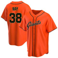 Vanessashop SF.Giants #38 Robbie Ray Player Orange Home Game Stitched Jerseys