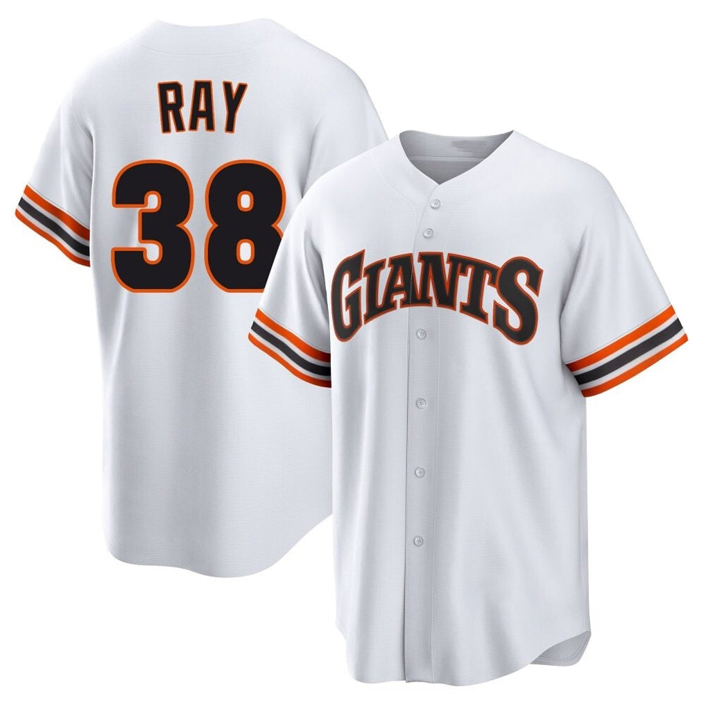 Vanessashop SF.Giants #38 Robbie Ray Player White Home Game Stitched Jerseys