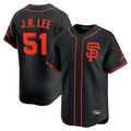 Vanessashop SF.Giants #51 Jung Hoo Lee Player Black 2026 Home Limited Stitched Jerseys