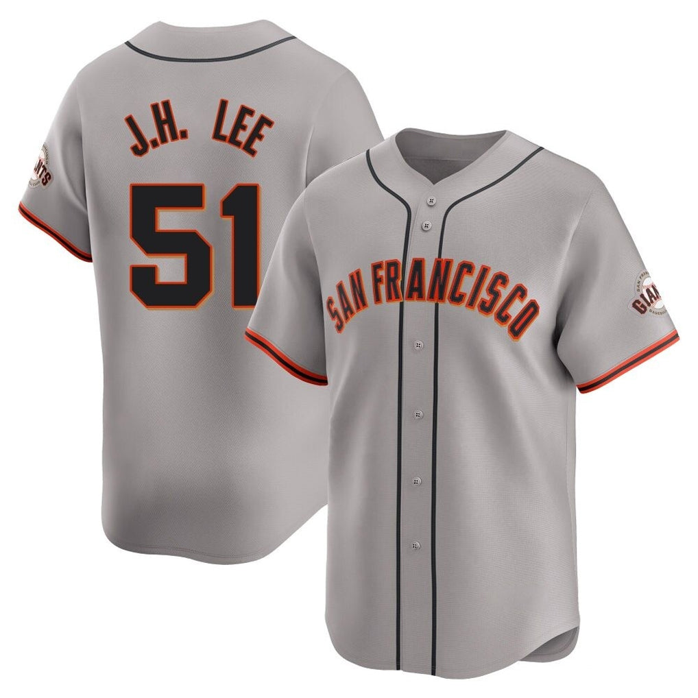 Vanessashop SF.Giants #51 Jung Hoo Lee Player Gray Home Limited Stitched Jerseys