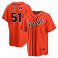 Vanessashop SF.Giants #51 Jung Hoo Lee Player Orange Home Game Stitched Jerseys