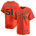 Vanessashop SF.Giants #51 Jung Hoo Lee Player Orange Home Limited Stitched Jerseys