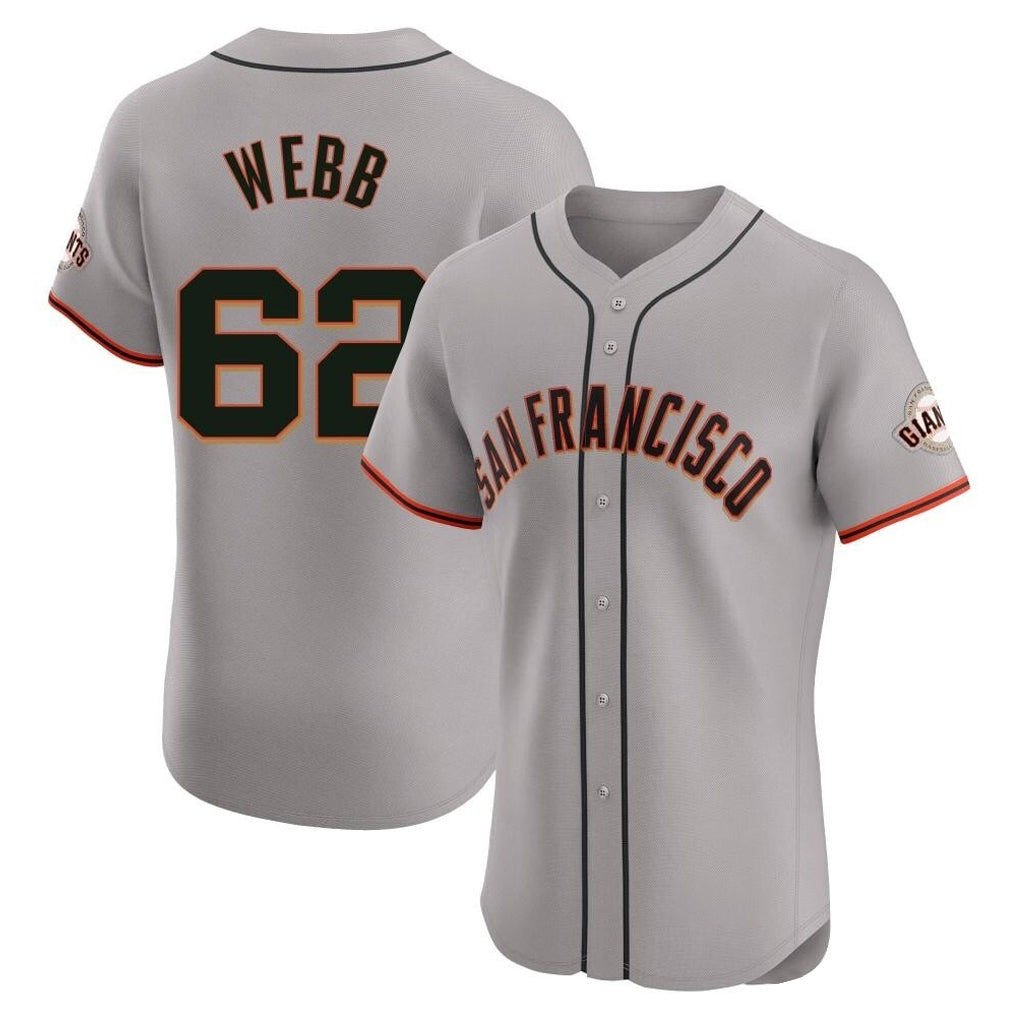 Vanessashop SF.Giants #62 Logan Webb Player Gray Home Limited Elite Stitched Jerseys
