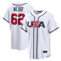 Vanessashop SF.Giants #62 Logan Webb Player White USA 2026 World Classic Road Limited Stitched Jerseys